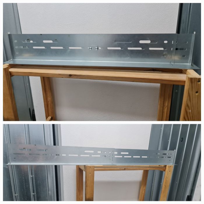 Szyna montażowa do szafy serwerowej RACK. Regulowana 2 sposoby montażu