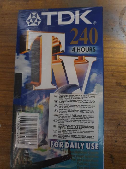 Kaseta video VHS 240 czysta