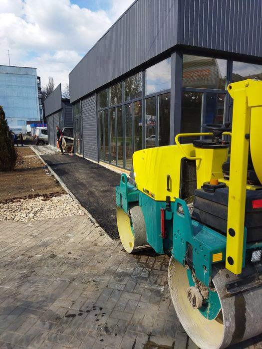 Асфальт трамбовка трамбовщик каток экскаватор виброкаток  мини бобкат