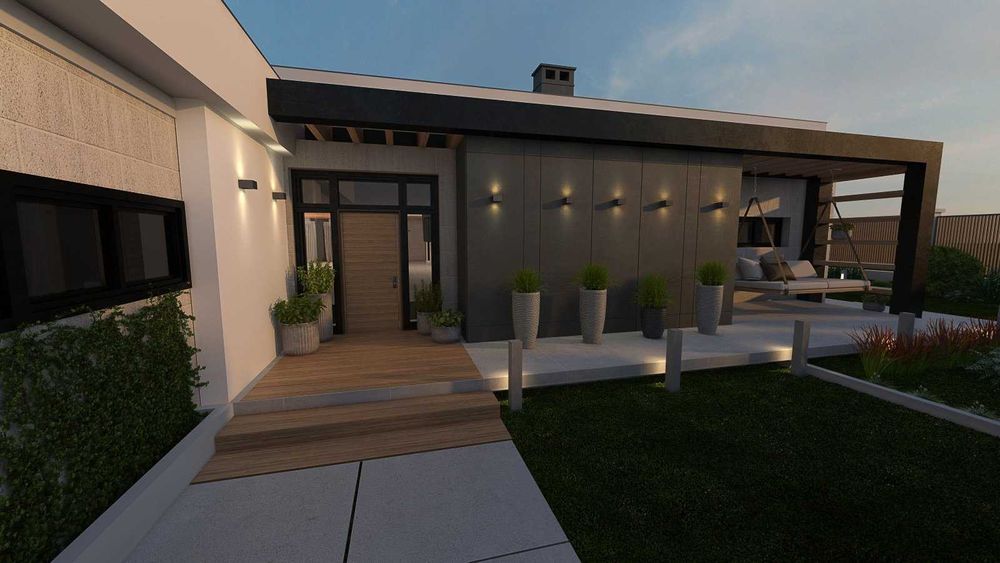 В продаже одноэтажный Дом из красного кирпича на участке 15-соток.