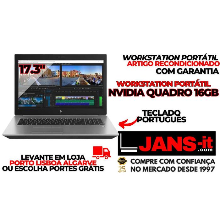 HP Zbook 17 G5 | i7-8750H | 64GB | SSD 1TB | nVidia P5200M 16GB64740036227969120