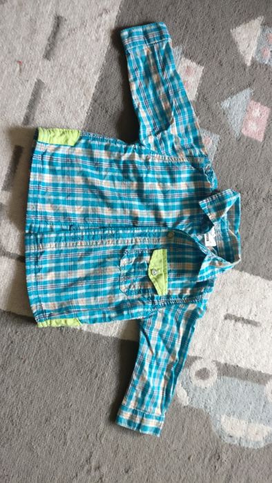 Koszula dla chłopca 68cm, śliczny intensywny kolor