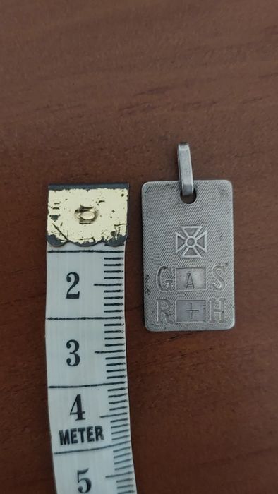 Pendente em prata - grupo sanguíneo A+