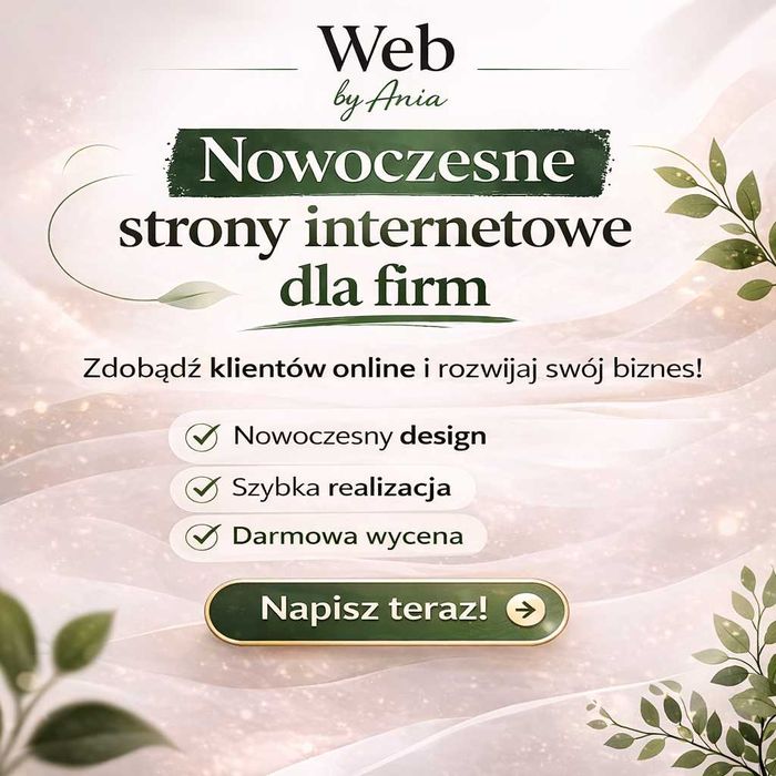 Tworzę nowoczesne strony internetowe dla firm | Landing page | Next.js