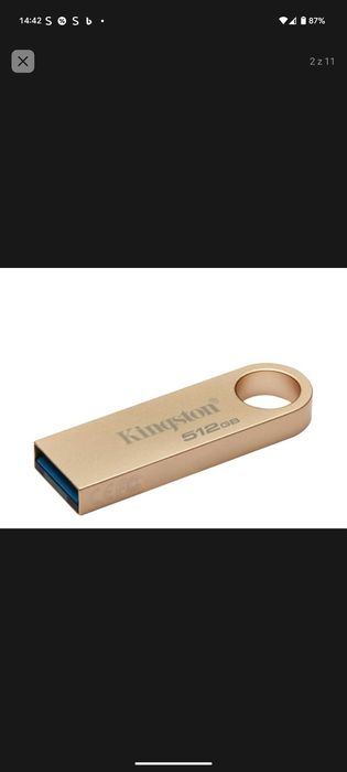Kingston 512GB DataTraveler SE9 G5 220MB/s USB 3.2 Gen 3 50 mie gwaran