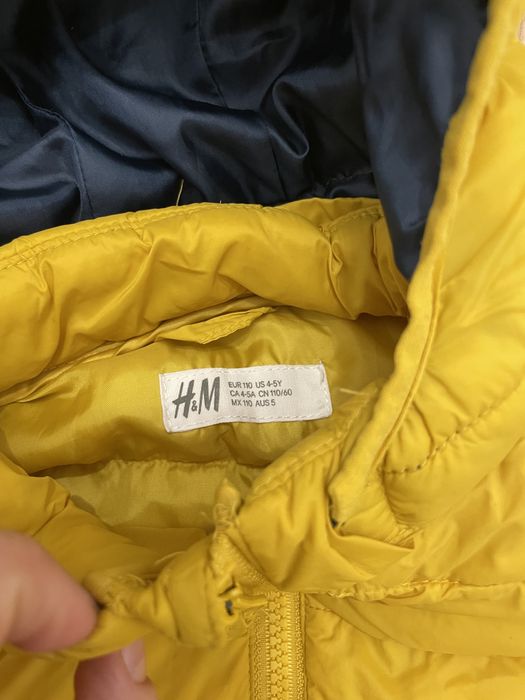 Kurtka przejściowa H&M żółta rozm. 110