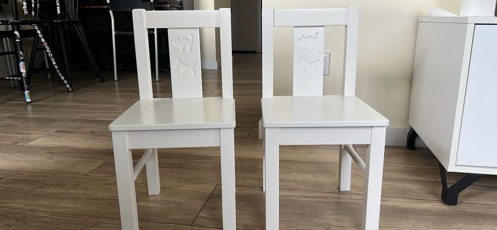 Krzesełka dla dzieci Ikea Klitter ze stołem ODBIÓR WŁASNY