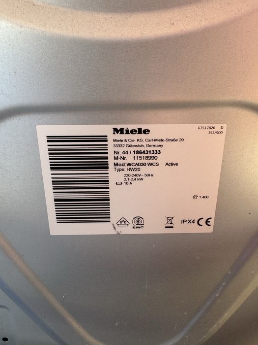 Пральна машина Miele WCA 030 WCS