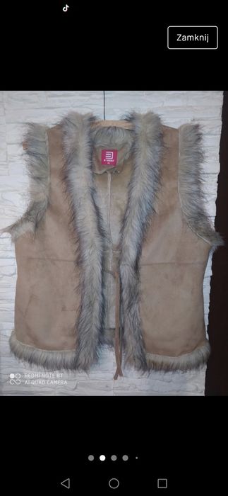Śliczne ciepłe futerko rozm. XL