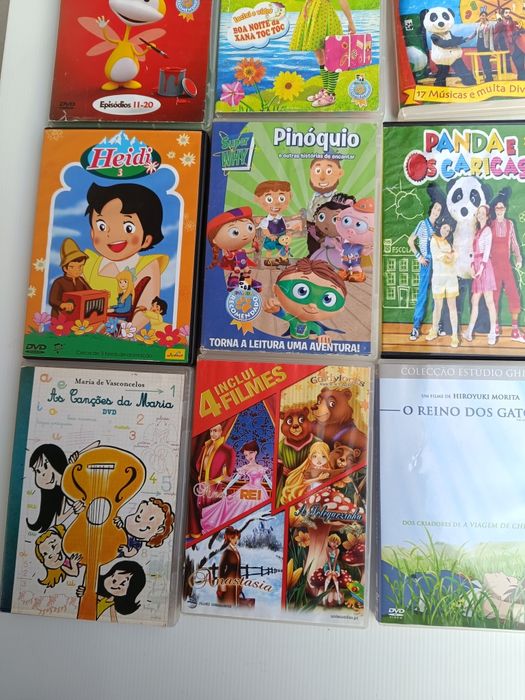 Dvd's variados de desenhos animados