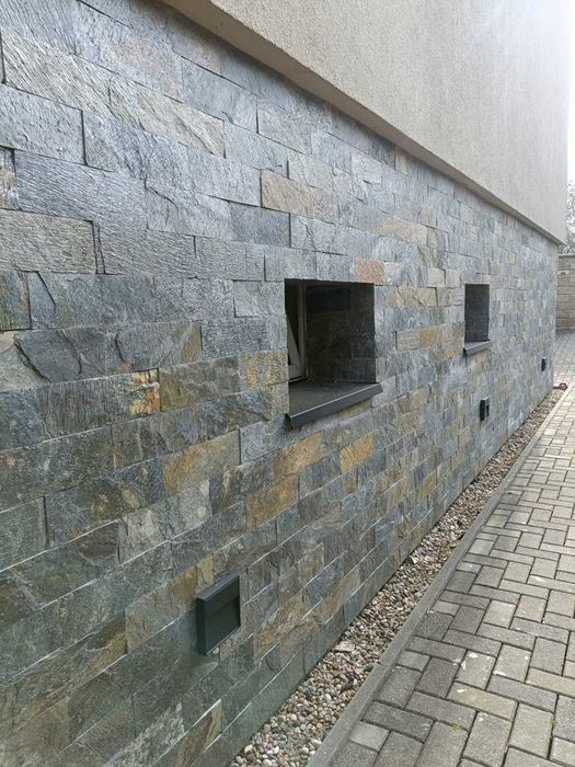 Kamień Elewacyjny Łupek Deoli Green naturalny 10x30 PROMOCJA