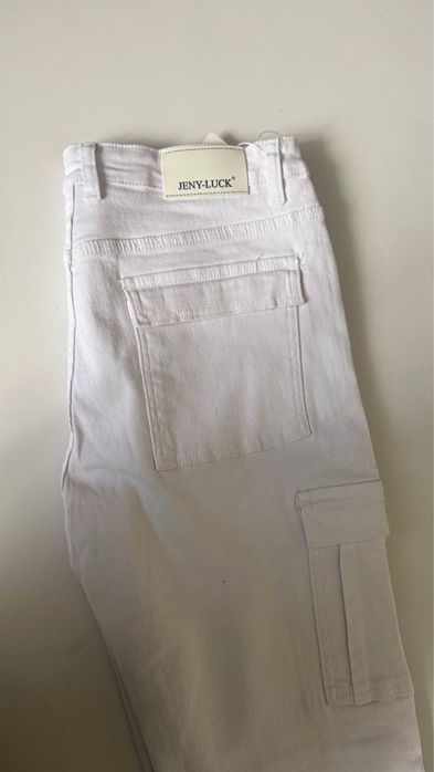 Джинси чоловічі білі карго New Fashion