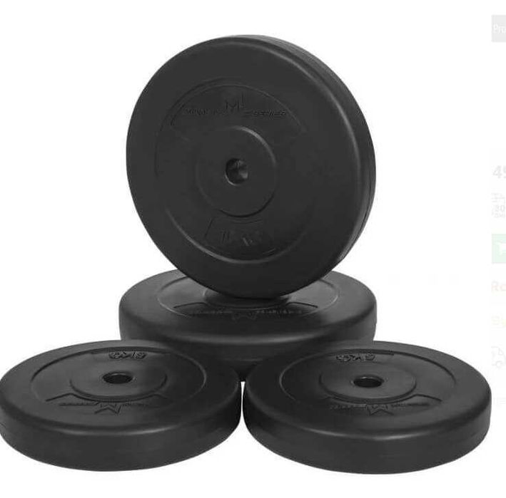 Obciążenia bitumiczne 2x5 kg, 2x10 kg na gryf 25 mm