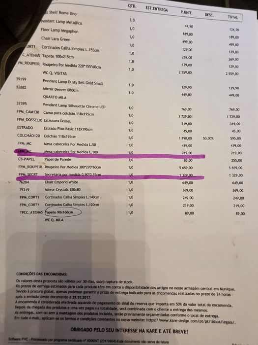 Conjunto mesa e gaveteira Kare