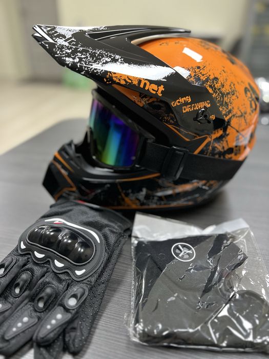 +3 Прдарунки Шлеми для Мотокросс Квадроцикл Вело Спорт DOT