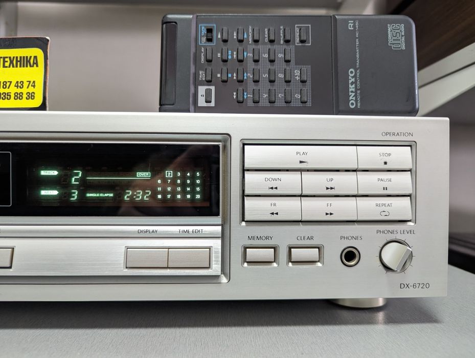 Р-в! Onkyo DX-6720. CD Player. ЦАП 2хAD1860N. Вес 5кг. JAPAN