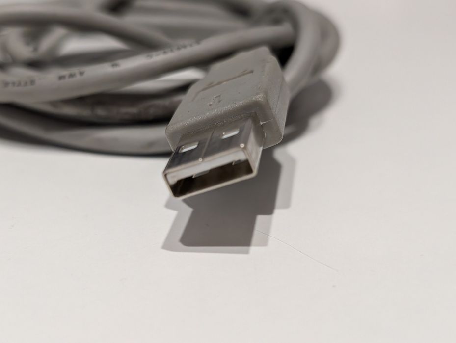 Kabel USB do drukarki (USB typ B) szary