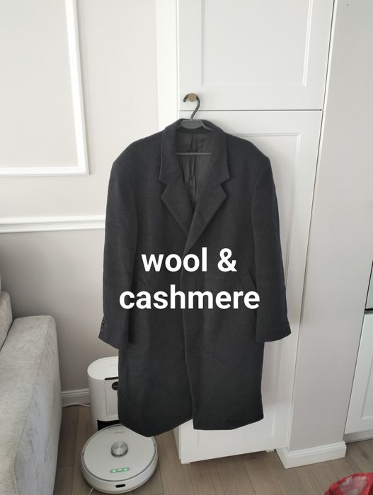 Wełniany klasyczny płaszcz Wellington