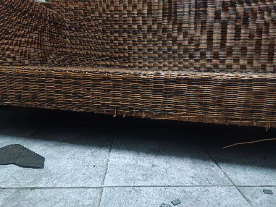 Sofá de verga madeira