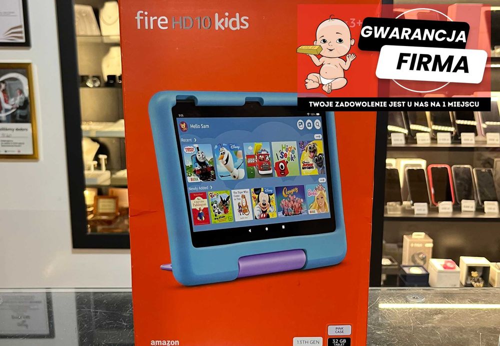 Amazon Kindle Fire HD 10 Kids 13th Gen 32GB + różowe etui