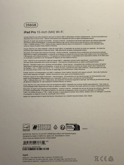 iPad Pro 2025 - 13” M4 com 256GB