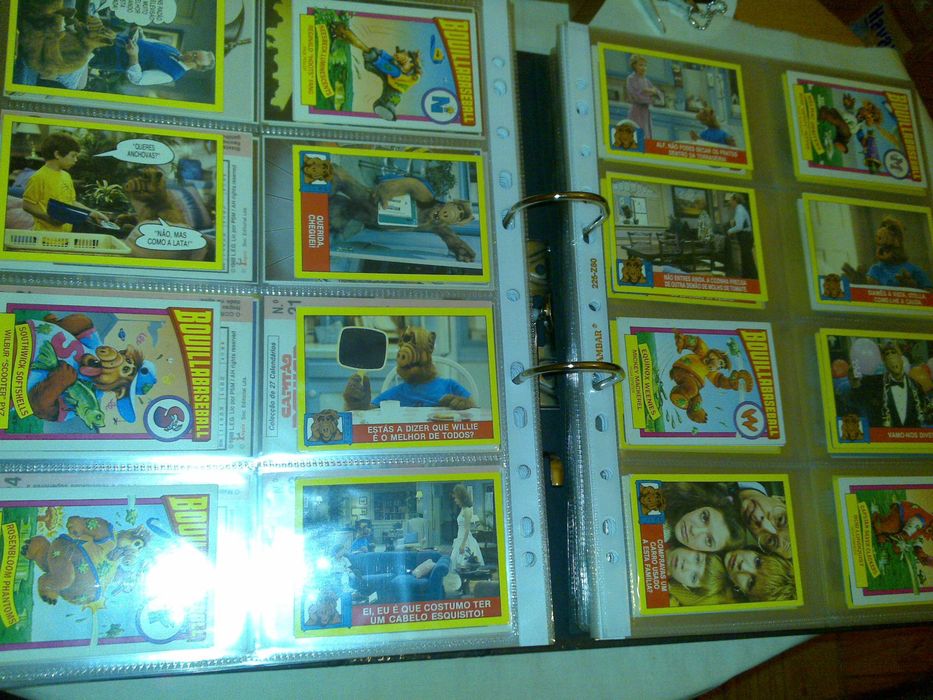 alf - série de televisão (75 calendários) coleção de 1989