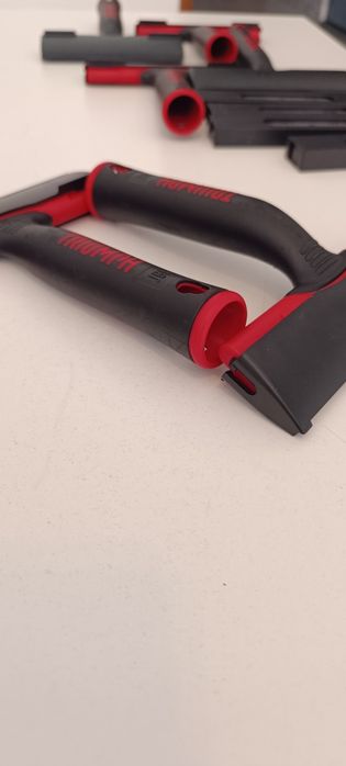 Kit Profissional: 6x Raspadores Triumph (5 Retos + 1 Angulado 30°) + 4 Caixas de Lâminas