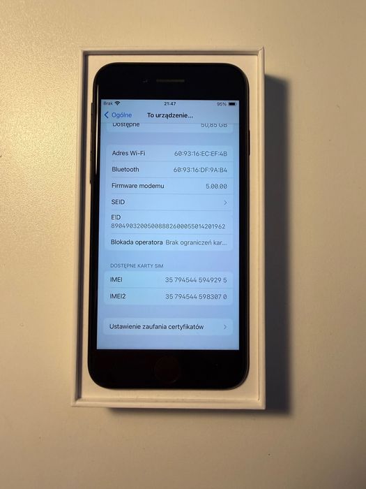 iPhone SE 2 gen 64GB Black IDEALNY