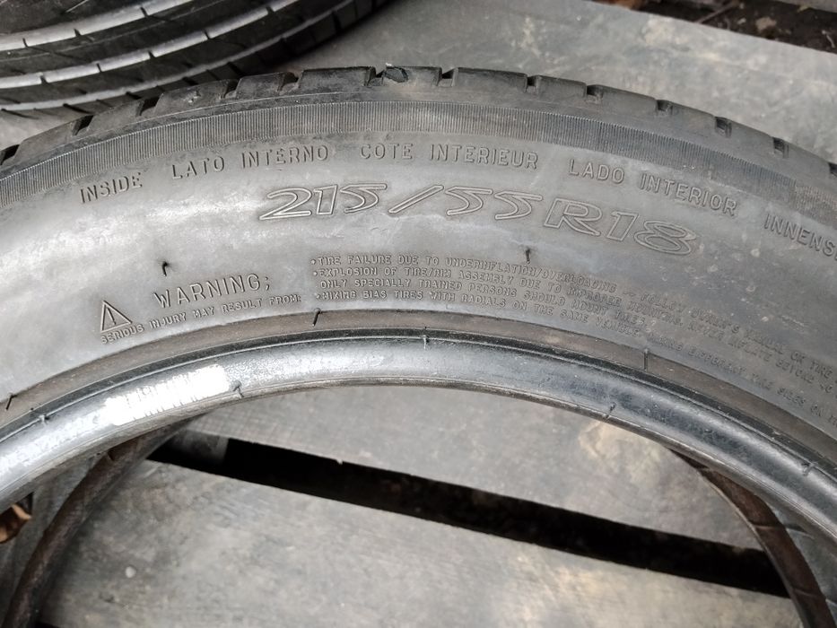 Michelin 215 55 r18 4шт шини літні kia б'у резина nissan з Європи
