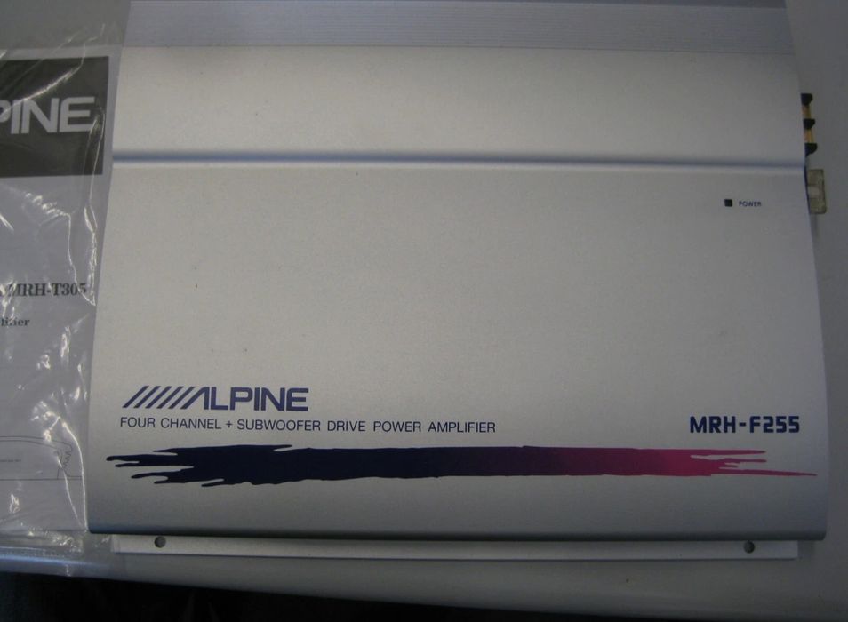 Wzmacniacz samochodowy ALPINE MRH-F255, DC-DC 4+1 Kanal Endstufe, 25Wx4CH, 80W SUB, NEU!!!