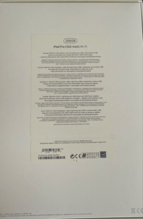 iPad Pro 10.5-inch Wi-Fi 256GB Space Gray
