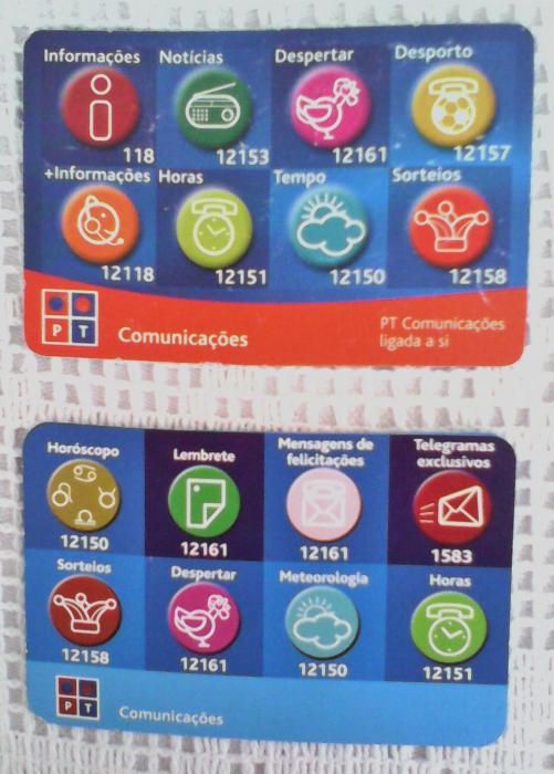 Calendários da Portugal Telecom - PT - 2001 / 2003