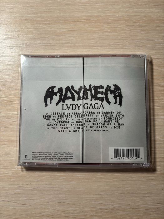 Диск Lady Gaga MAYHEM (sealed запакований) оригінал: 700 грн. - CD