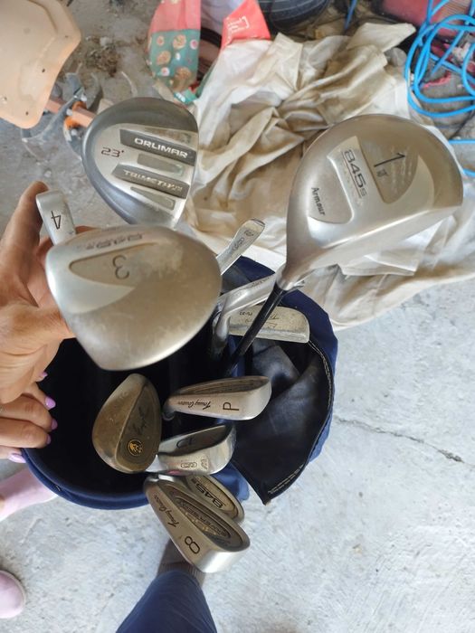 Tacos e material de golf