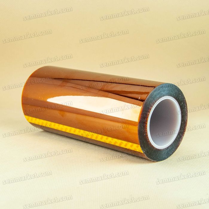 Термоскотч каптон Kapton 5 - 300 мм — термостойкий скотч 60 мкм