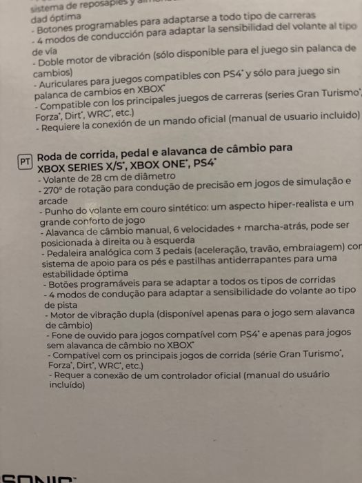 Vendo volante com modanças e pedais para ps4