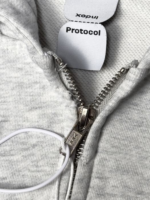 Худі Protocol Index худи protocol index zip hoodie grailz project g/r grey archive opium M L