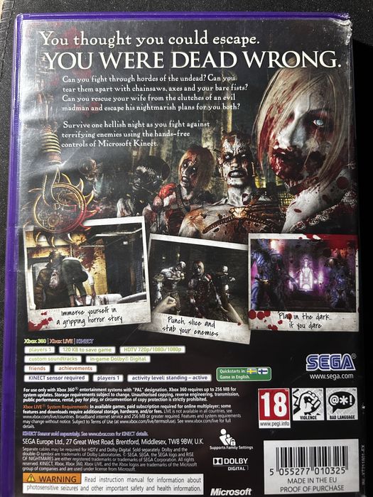 Rise Of Nightmares Xbox 360