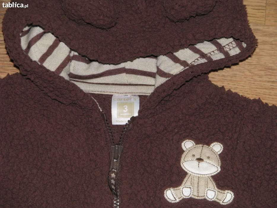 Carter's kurtka bluza + czapka + rękawiczki rozm. 3 mies.