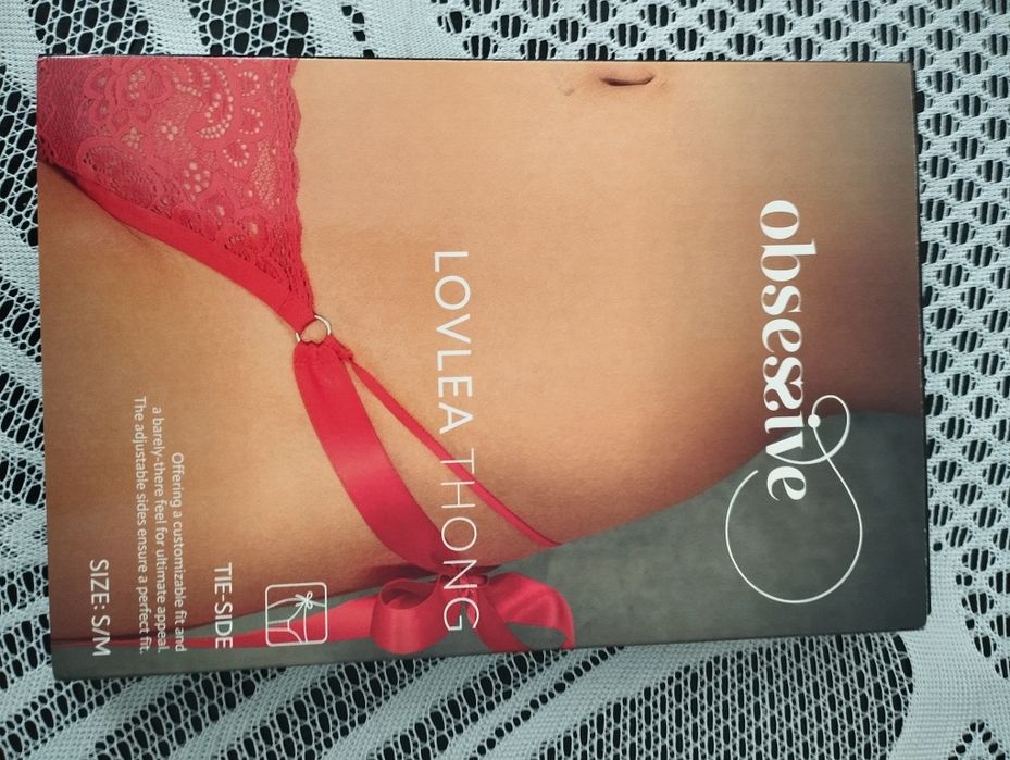 Bielizna Obsessive czerwona Nowa S/M