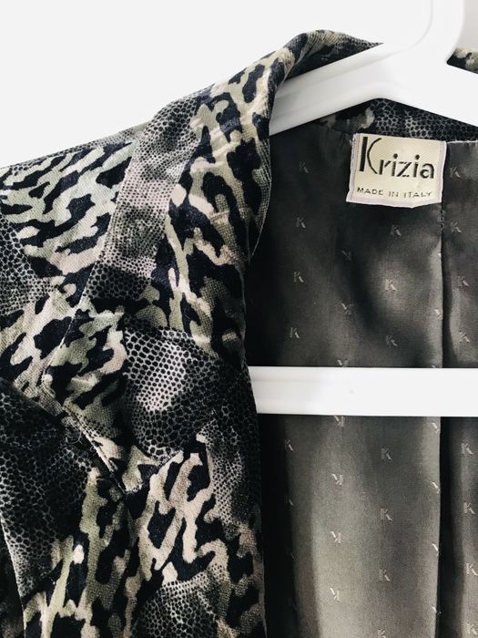 Dwurzędowa włoska aksamitna marynarka r. M