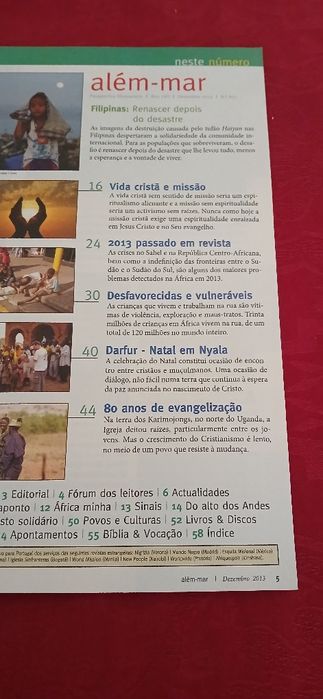 Revistas Além-mar, de 2013