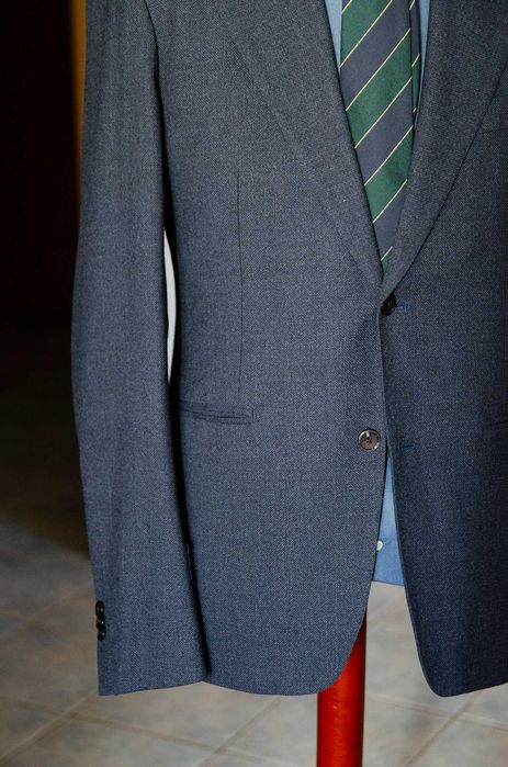 Marynarka szyta MTM, r50 (50L), 100% wełna, Gallery Tailors