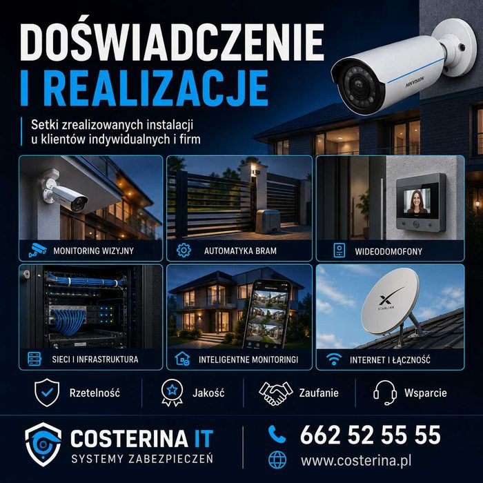 Monitoring i kamery – montaz i serwis