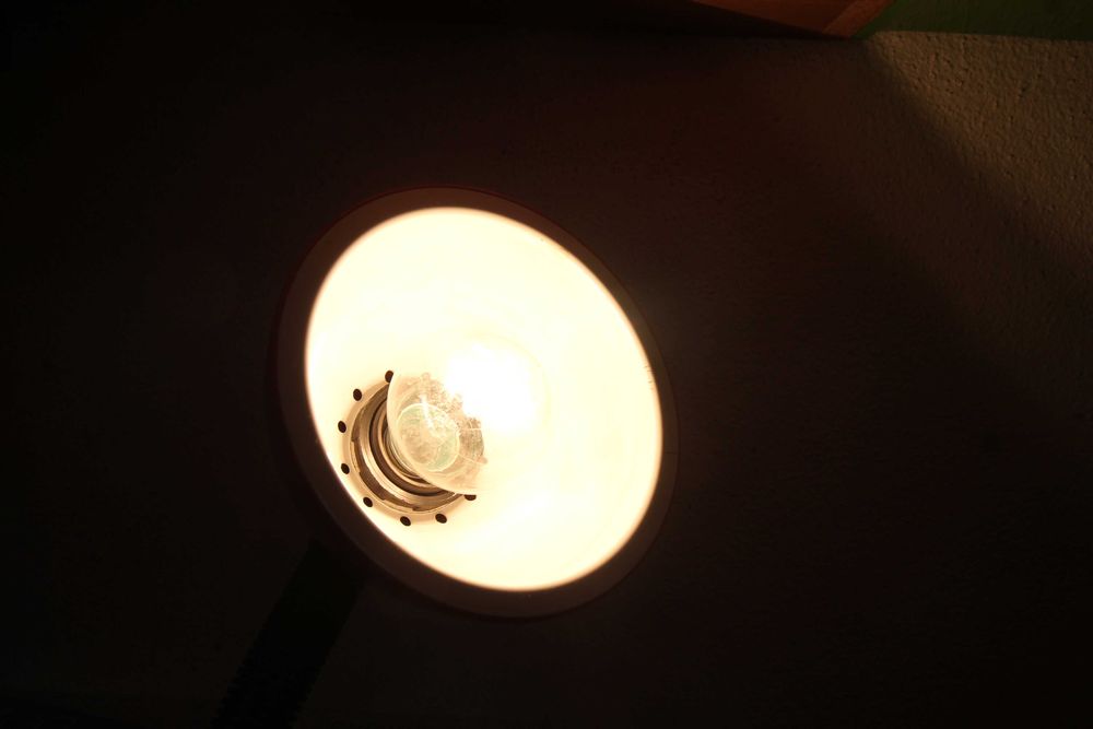 Candeeiro de Secretária  Vermelho