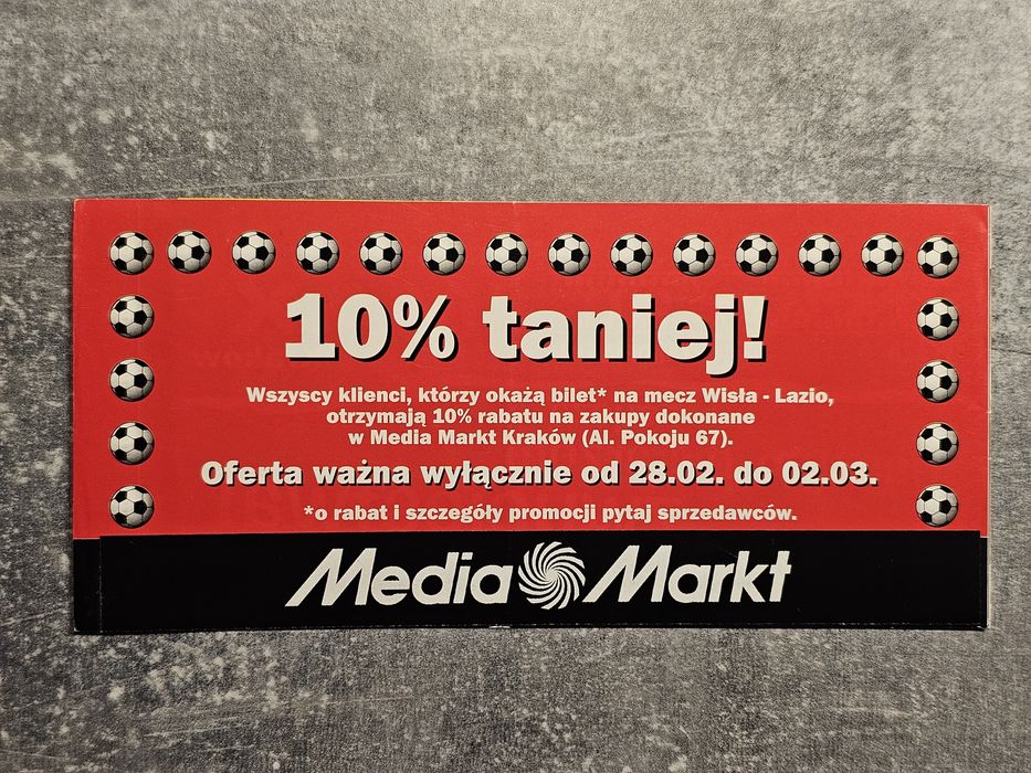 Bilet Wisła-Lazio
