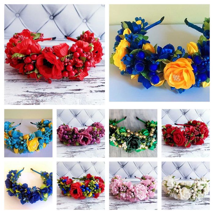 віночки на голову, обідки, обручі