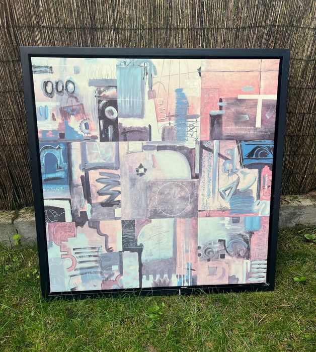 Obraz w ramie akwarela pastele 93 cm