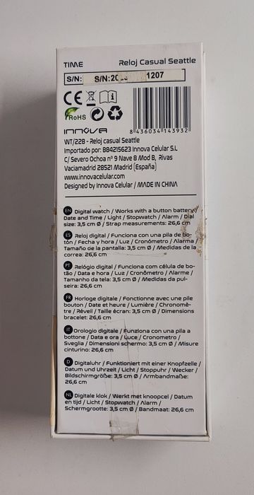 Relógio TIME Seattle - Relógio Digital Desportivo