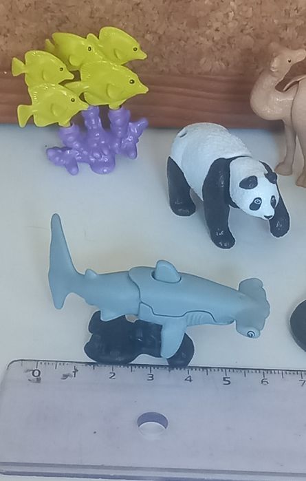 Conjunto de 8 animais em miniaturas